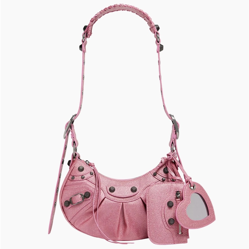 Balenciaga Le Cagole XS glitter pink